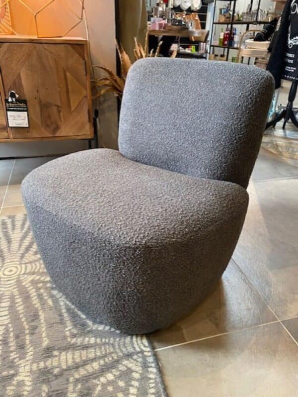 fauteuil guss gris